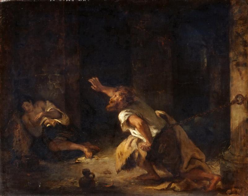 Eugene Delacroix -- The Prisoner of Chillon