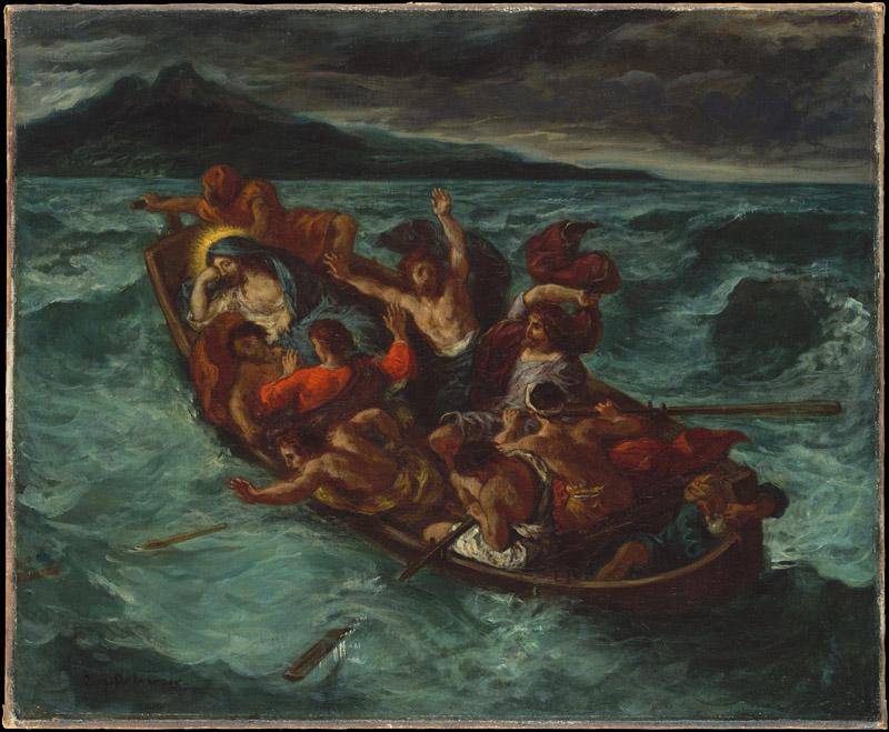 Eugene Delacroix--Christ Asleep during the Tempest