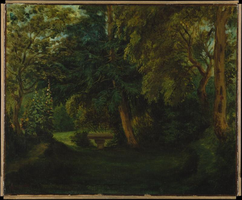 Eugene Delacroix--George Sand Garden at Nohant