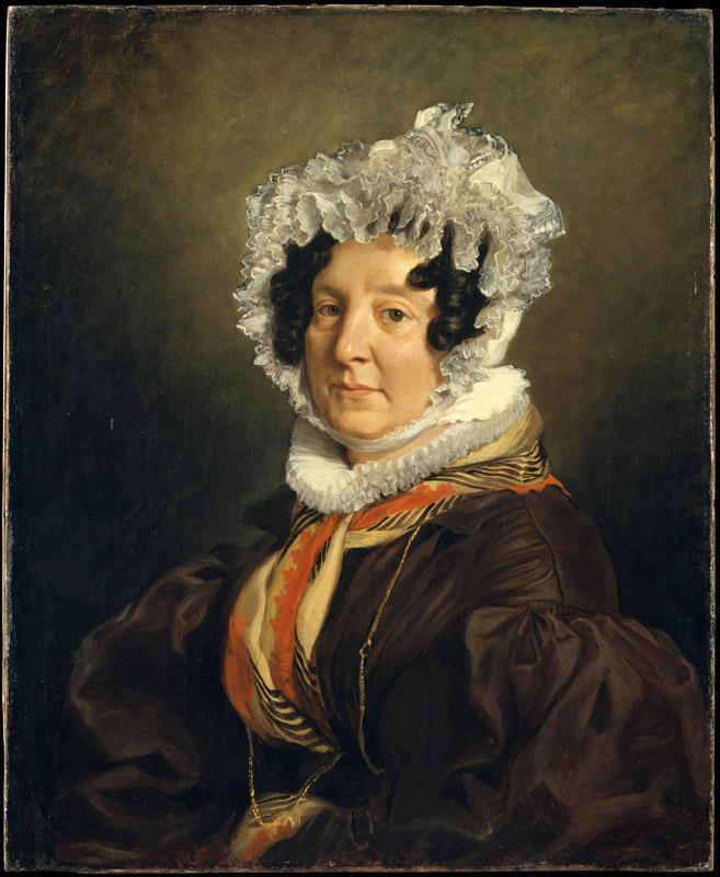 Eugene Delacroix--Madame Henri Francois Riesener (Felicite Longrois, 1786-1847)
