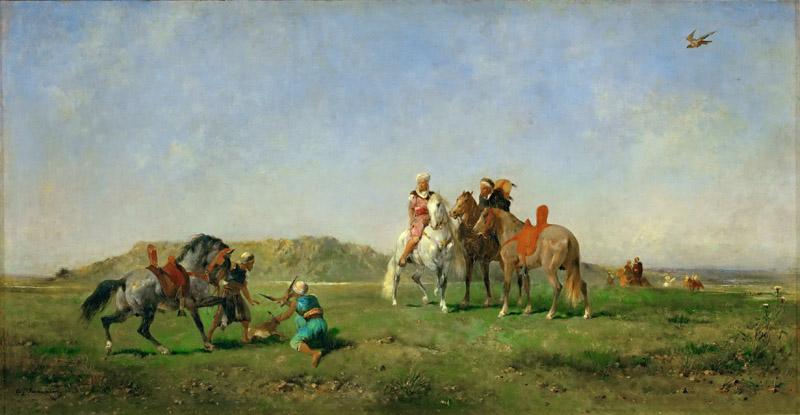 Eugene Fromentin -- Hunting with Falcons in Algeria