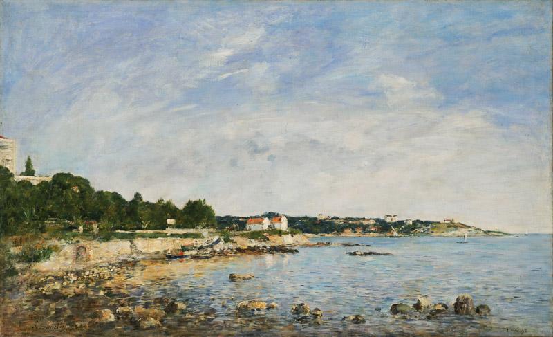 Eugene-Louis Boudin, French, 1824-1898 -- Le Cap, Antibes