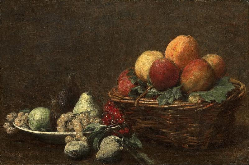 Fantin-Latour, Henri -- Stilleven met fruit, 1880-1890