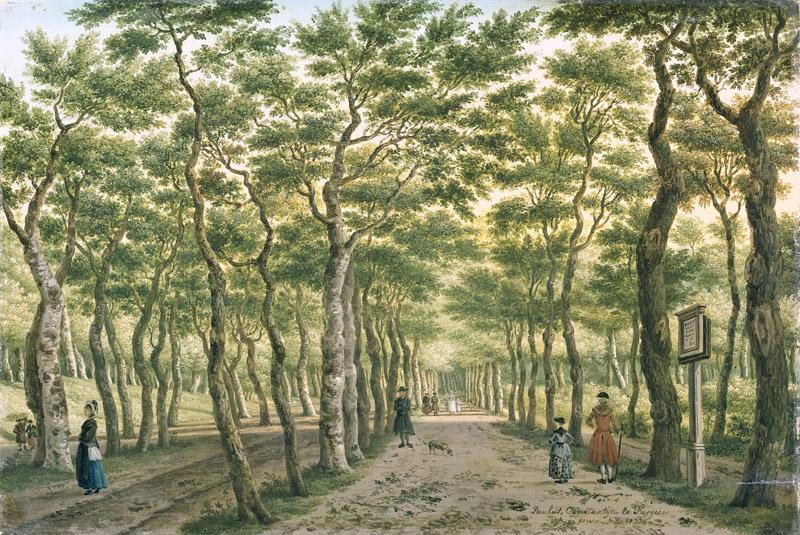 Fargue, Paulus Constantijn la -- Het Herepad in het Haagse Bos, 1778