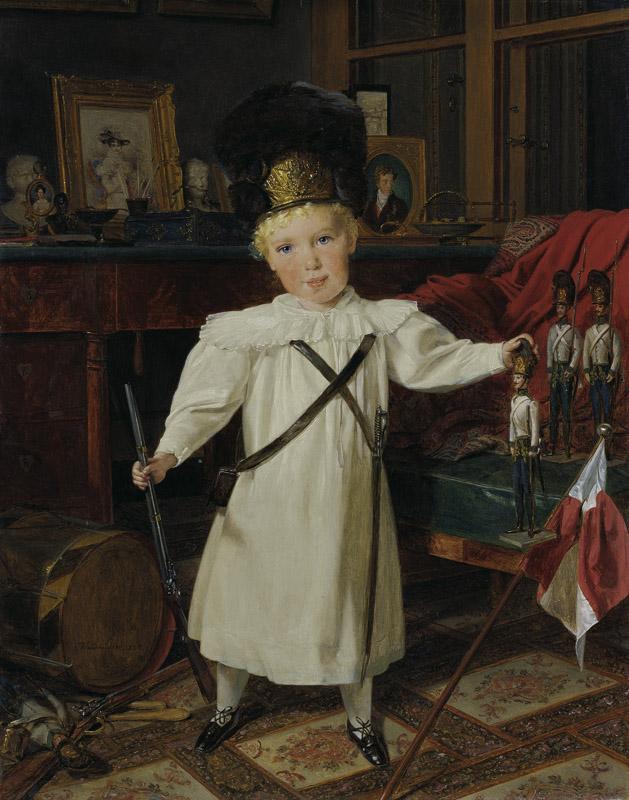 Ferdinand Georg Waldmuller - Portrait of the Future Emperor Franz Josef I of Austria (1830-1916)