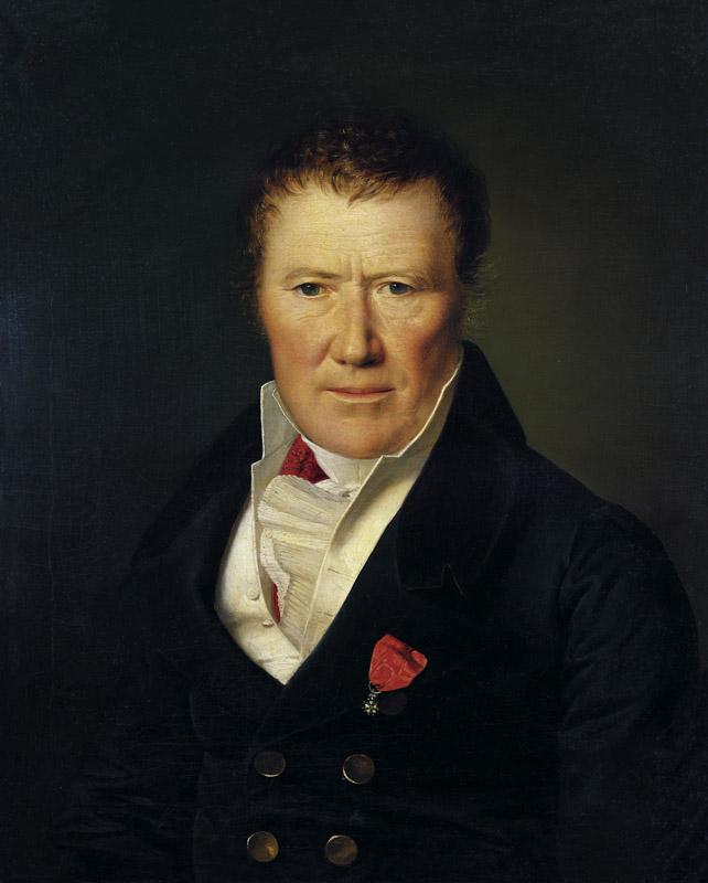 Ferdinand Georg Waldmuller - Portrait of the architect Charles de Moreau (1758-1841), 1822