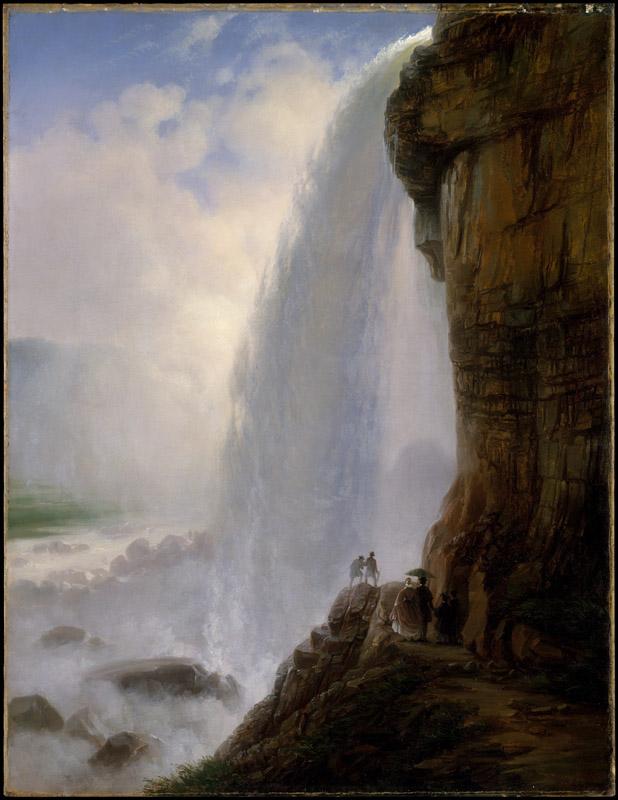 Ferdinand Richardt--Underneath Niagara Falls