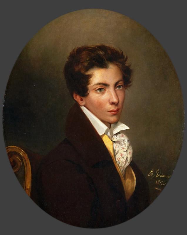 Ferdinand-Victor-Eugene Delacroix, French, 1798-1863 -- Portrait of Eugene Berny d Ouville