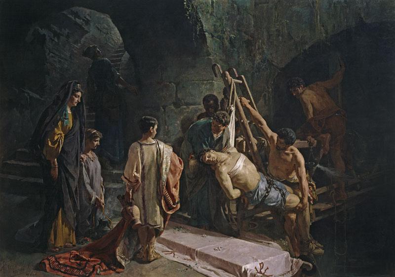 Ferrant y Fischermans, Alejandro-El entierro de San Sebastian-305 cm x 430 cm