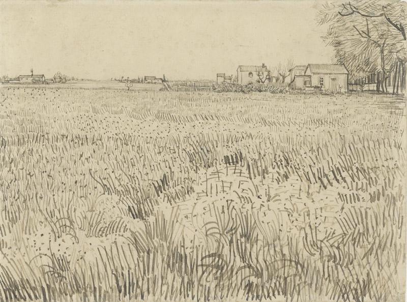 Field with Farmhouses