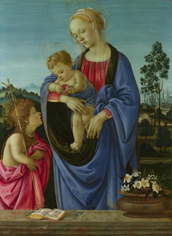 Filippino Lippi - The Virgin and Child with Saint John