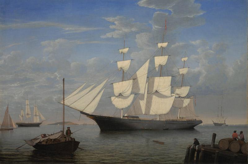 Fitz Henry Lane - Starlight in Harbor, ca. 1855