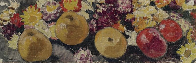 Five Apples and Flowers