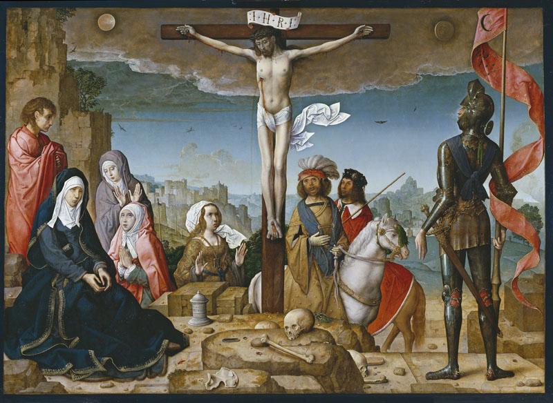 Flandes, Juan de-La Crucifixion-123 cm x 169 cm