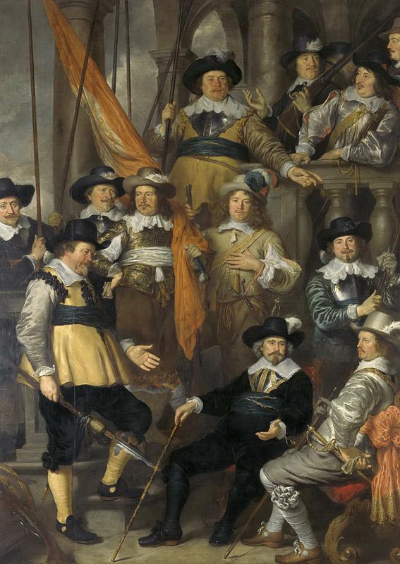 Flinck, Govert -- Officieren en andere schutters van wijk XVIII in Amsterdam onder leiding van kapitein Albert Bas en luitenant Lucas Conijn, 1645