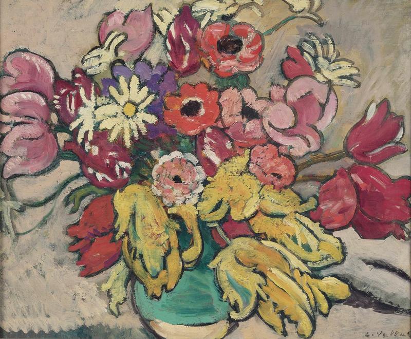 Flowers in a Green Jug, 1937