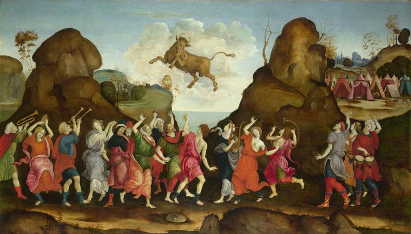 Follower of Filippino Lippi - The Worship of the Egyptian Bull God, Apis