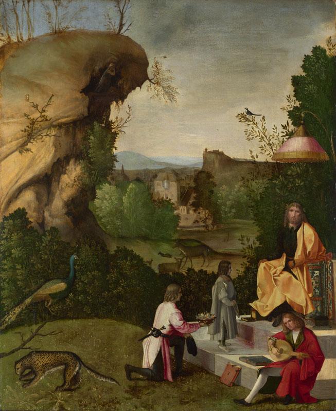 Follower of Giorgione - Homage to a Poet