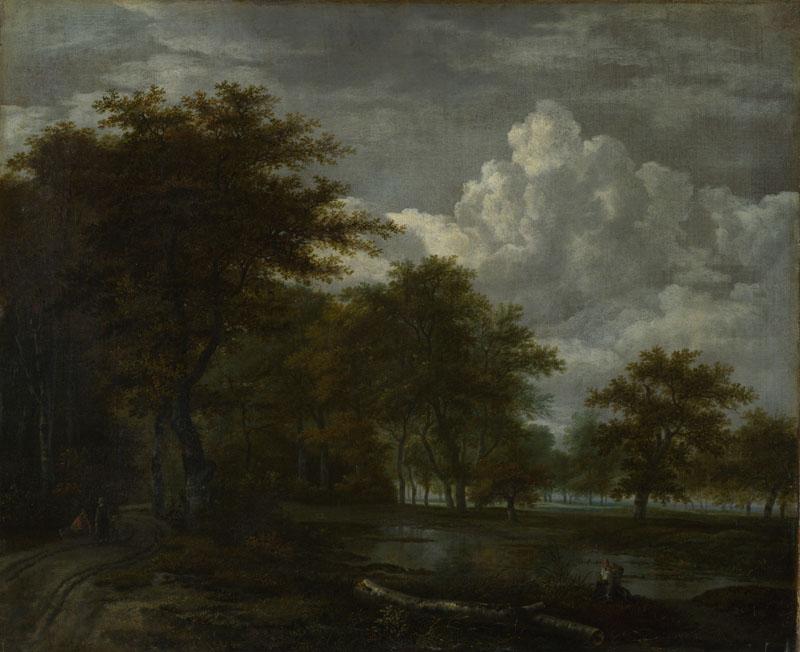 Follower of Jacob van Ruisdael - The Skirts of a Forest