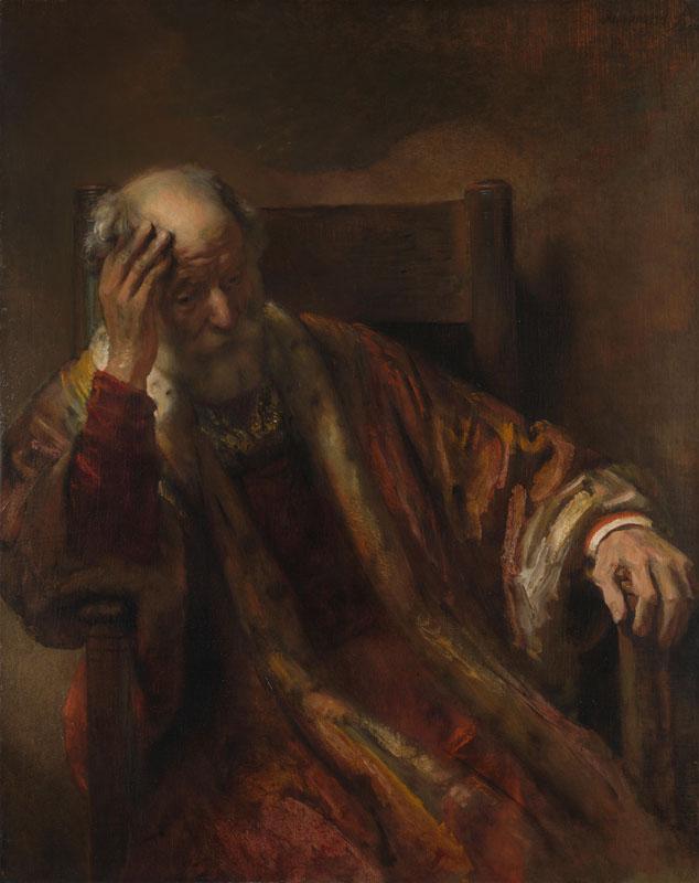 Follower of Rembrandt - An Old Man in an Armchair