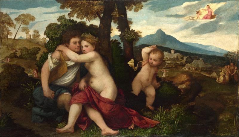 Follower of Titian - Mythological Scene