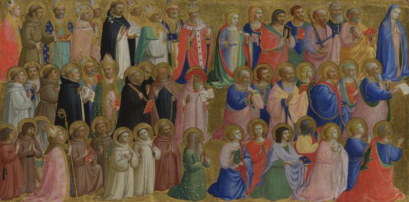 Fra Angelico - The Virgin Mary with the Apostles and Other Saints