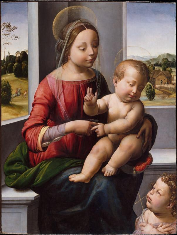 Fra Bartolomeo--Madonna and Child with the Young Saint John the Baptist