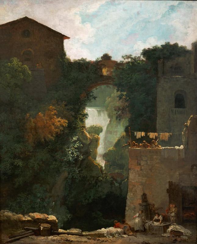 Fragonard, Jean-Honore -- Cascatelles de Tivoli-waterfalls of Tivoli