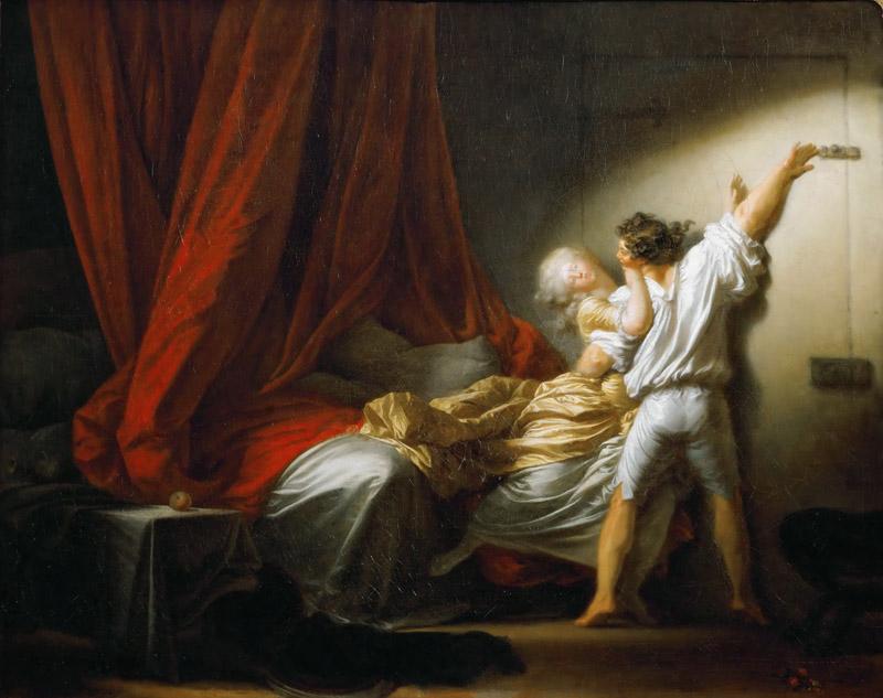 Fragonard, Jean-Honore -- Le verrou-The Bolt ca.1777