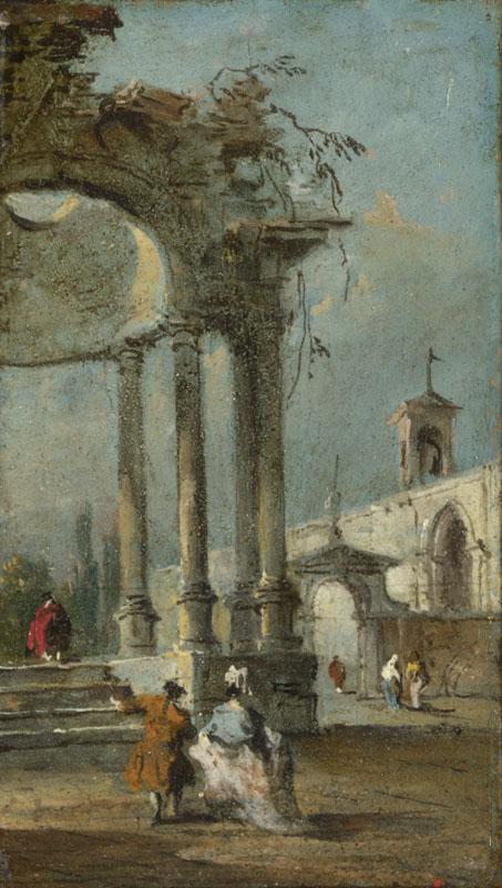 Francesco Guardi - Caprice View with Ruins