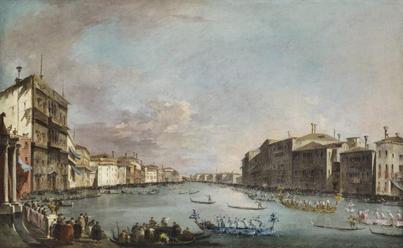 Francesco Guardi - Regatta in Venice, c. 1770