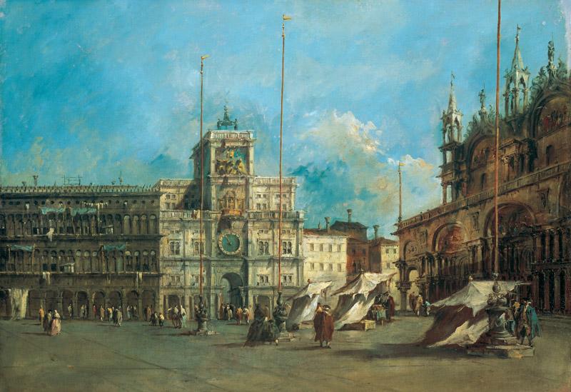 Francesco Guardi - St. Mark Square in Venice with the Clocktower, betw. 1770 and 1775