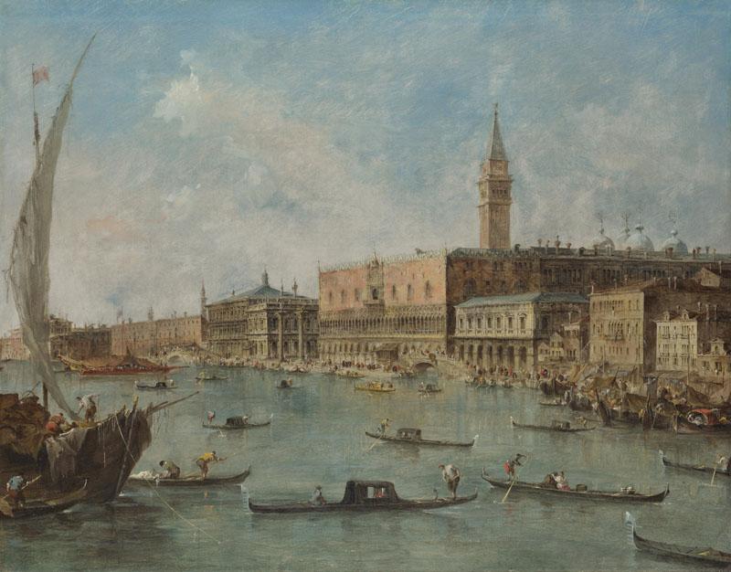 Francesco Guardi - Venice - The Doge Palace and the Molo
