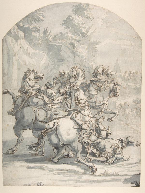 Francesco Monti--Cavalry Engagement