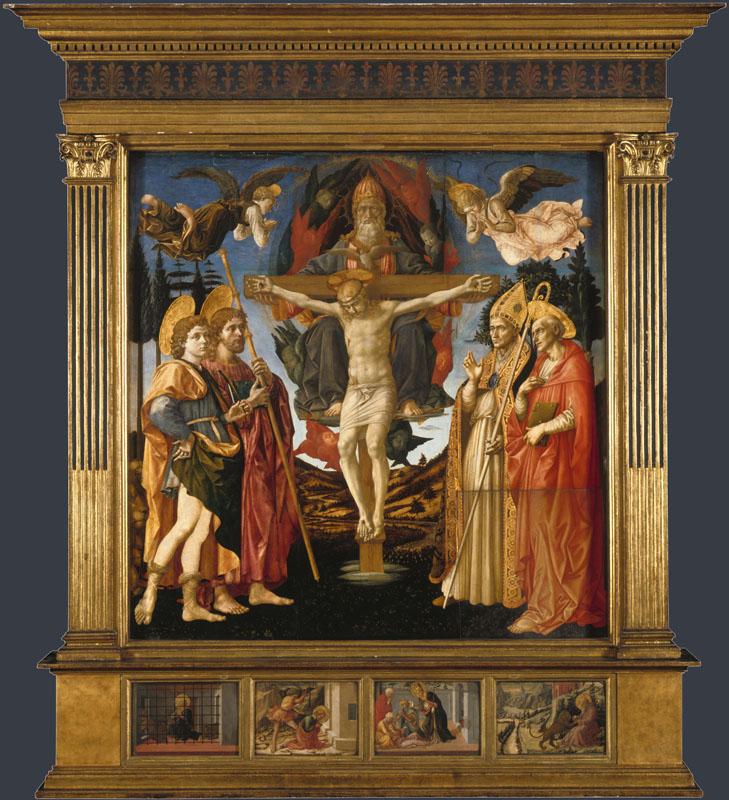 Francesco Pesellino and Fra Filippo Lippi and workshop - The Pistoia Santa Trinita Altarpiece