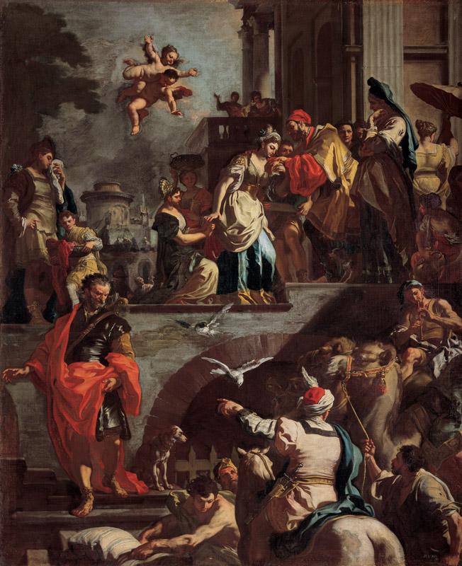 Francesco Solimena - Rebecca Leaving Her Father House, 1730