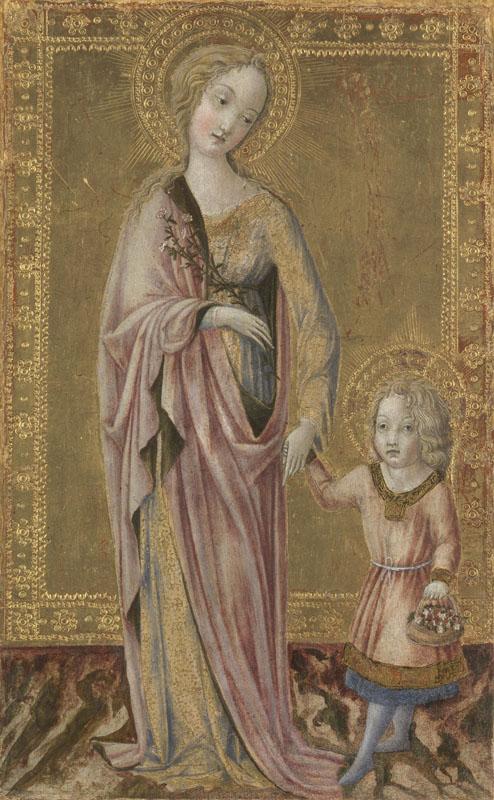 Francesco di Giorgio - Saint Dorothy and the Infant Christ