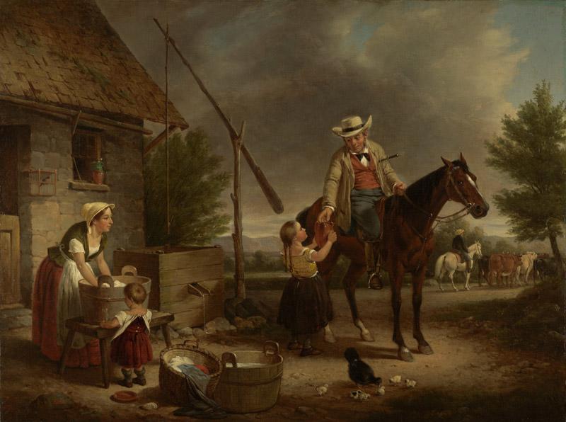 Francis William Edmonds - The Thirsty Drover, ca. 1856