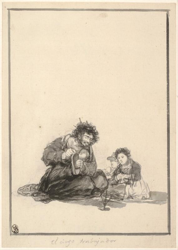 Francisco Goya (1746-1828)-The Blind Worker