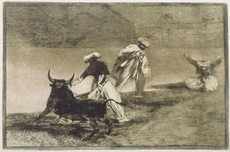 Francisco Jose de Goya (1746 - 1828) (Spanish)-They Play Another with the Cape