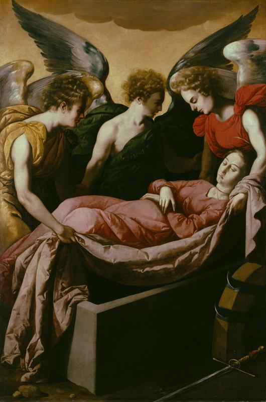 Francisco de Zurbaran - The Entombment of Saint Catherine of Alexandria, 1636-1637