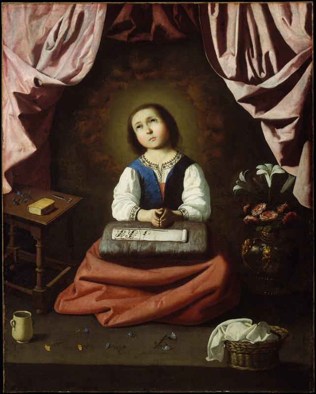 Francisco de Zurbaran--The Young Virgin