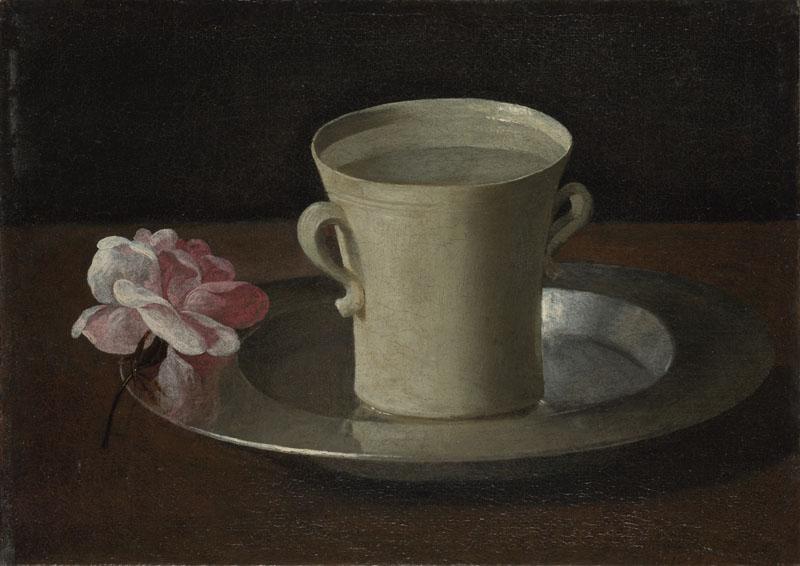 Francisco de Zurbarin - A Cup of Water and a Rose