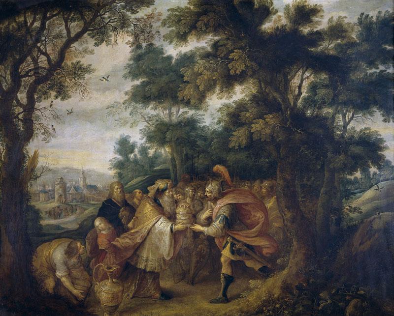 Francken, Frans II-Abraham y Melquisedec-68 cm x 86 cm