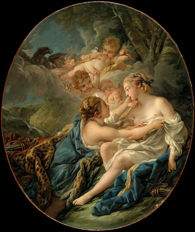 Francois Boucher-Jupiter, in the Guise of Diana, and Callisto