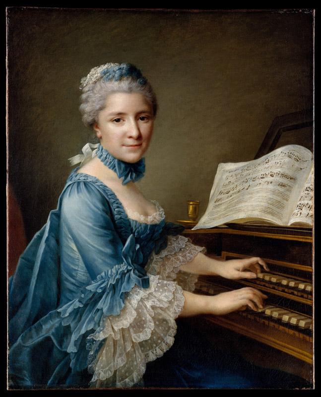 Francois Hubert Drouais--Portrait of a Woman, Said to be Madame Charles Simon Favart