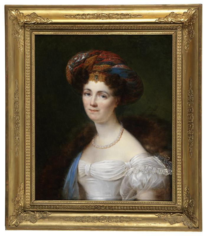 Francois Joseph Kinsoen - Portrait of Josephine Victoire Meslier-Duvey