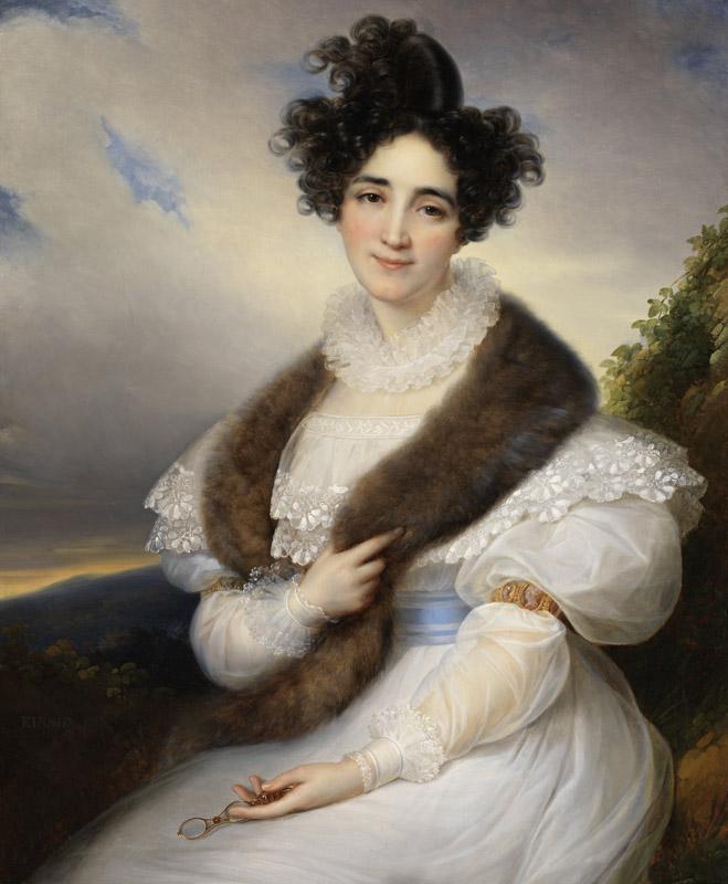 Francois Joseph Kinsoen - Portrait of Marie-Josephine Lafont-Porcher