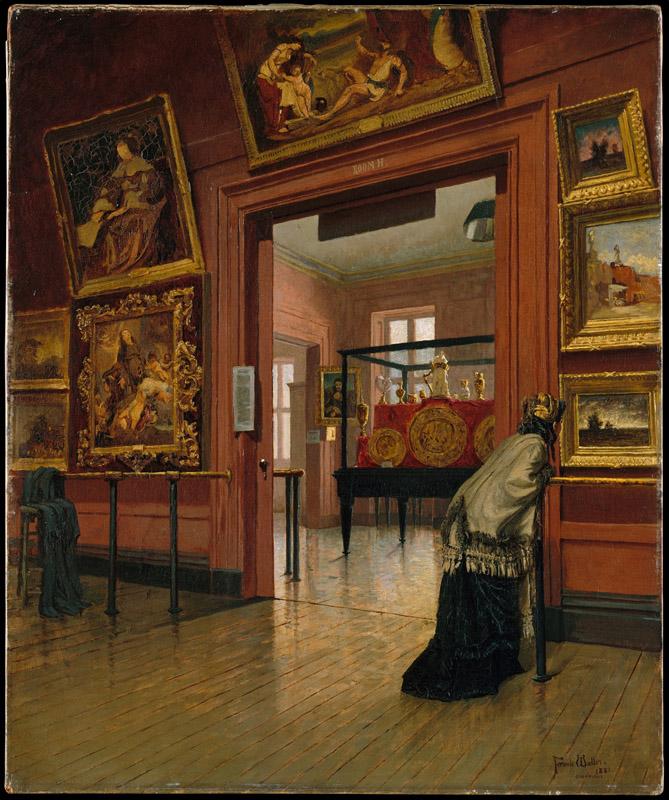 Frank Waller--Interior View of the Metropolitan Museum of Art when in Fourteenth Street