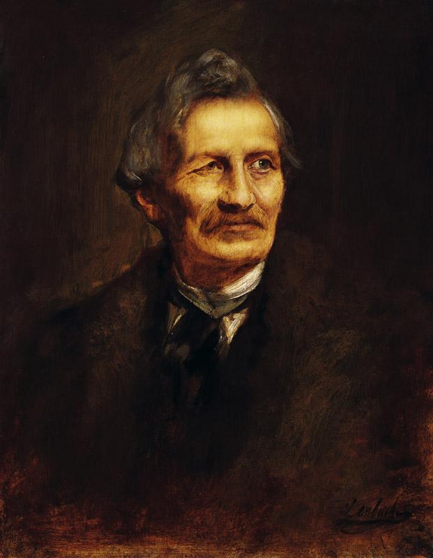 Franz von Lenbach - Portrait of the Architect Gottfried Semper